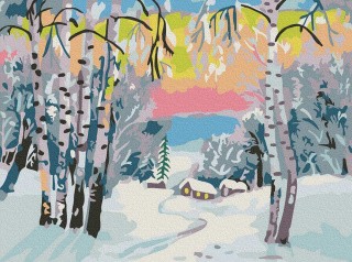 Картина по номерам «Зимний пейзаж»