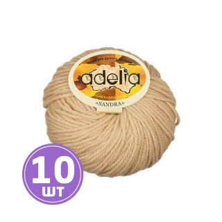 Пряжа Adelia SANDRA (03), бежевый, 10 шт. по 50 г Пряжа Adelia SANDRA (03), бежевый, 10 шт. по 50 г