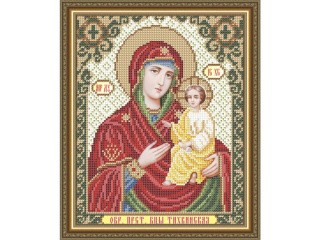 Рисунок на ткани «Тихвинская Образ Пресвятой Богородицы»
