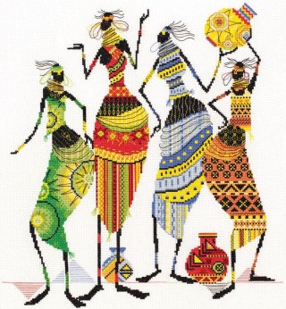 Набор для вышивания «Африка. Африканочки-подружки»