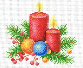 Рисунок на ткани «Новогоднее тепло»