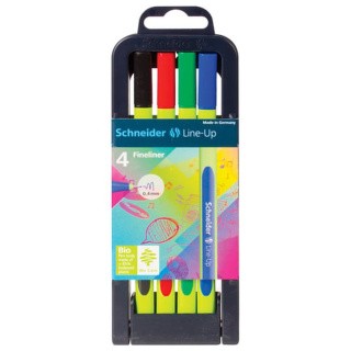 Набор капиллярных ручек (линеров) SCHNEIDER «Line-up» 4 шт., ассорти Набор капиллярных ручек (линеров) SCHNEIDER «Line-up» 4 шт., ассорти