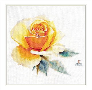 Набор для вышивания «Акварельные розы. Желтая элегантная»