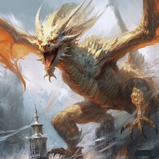 Картина по номерам «Ледяной Дракон»
