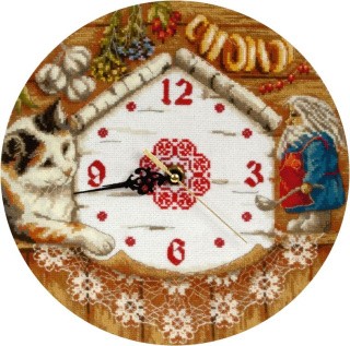 Набор для вышивания «Часы. Домовенок Поварешкин»