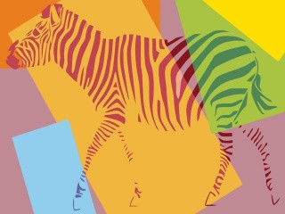Картина по номерам «Поп-арт зебра»