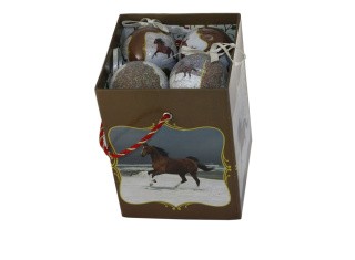 Набор новогодние шары «Благородный скакун» Набор новогодние шары «Благородный скакун»