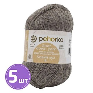 Пряжа Пехорка Козий пух (371), натуральный серый, 5 шт. по 50 г Пряжа Пехорка Козий пух (371), натуральный серый, 5 шт. по 50 г