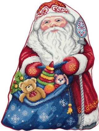 Набор для вышивания «Подушка. Дед Мороз»