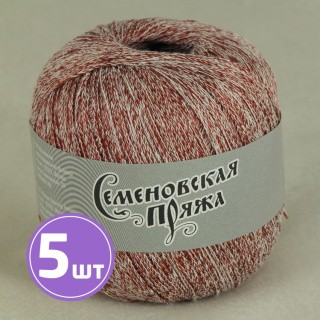 Пряжа Семеновская Mone (15156), ультрабелый-терракот 5 шт. по 100 г Пряжа Семеновская Mone (15156), ультрабелый-терракот 5 шт. по 100 г