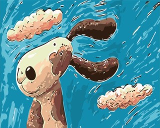 Картина по номерам «Весёлый пёс» Картина по номерам «Весёлый пёс»