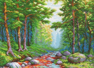 Рисунок на ткани «Солнечный ручей» Рисунок на ткани «Солнечный ручей»