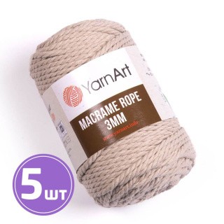 Пряжа YarnArt Macrame rope 3 мм (753), жемчуг, 5 шт. по 250 г