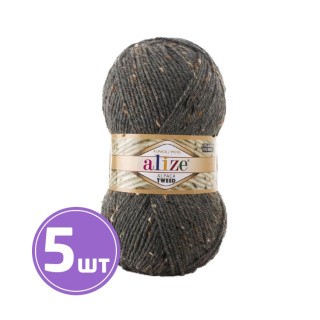 Пряжа ALIZE Alpaca tweed (196), серый меланж, 5 шт. по 100 г Пряжа ALIZE Alpaca tweed (196), серый меланж, 5 шт. по 100 г