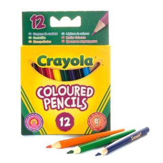 Цветные карандаши короткие, 12 шт., Crayola