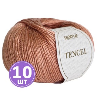 Пряжа SEAM TENCEL (Тенсель) (27), темный персик, 10 шт. по 50 г Пряжа SEAM TENCEL (Тенсель) (27), темный персик, 10 шт. по 50 г