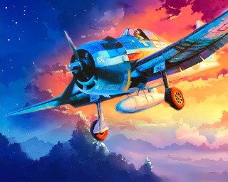Картина по номерам «Самолет» Картина по номерам «Самолет»