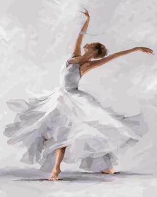 Картина по номерам «Белый танец»
