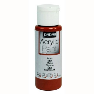 Краска акриловая Pebeo Acrylic Paint декоративная матовая (Каштановый), 59 мл