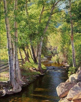 Картина по номерам «Березовая роща» Картина по номерам «Березовая роща»