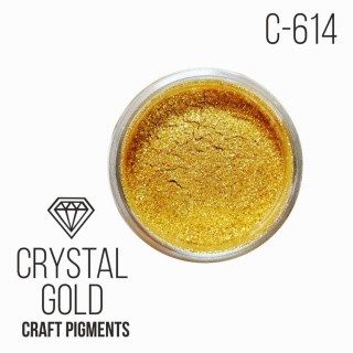 Пигмент минеральный кристальное золото (Crystal Gold) 10 мл, CraftPigments