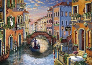 Алмазная вышивка «Канал в венеции»
