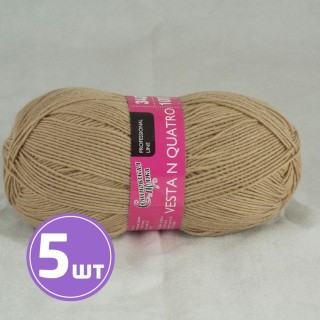 Пряжа Семеновская Vesta N quatro (60017), светло-бежевый 5 шт. по 100 г Пряжа Семеновская Vesta N quatro (60017), светло-бежевый 5 шт. по 100 г