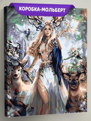 Картина по номерам «Лесная нимфа»