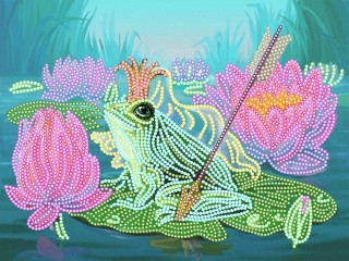 Рисунок на шелке «Царевна-лягушка»