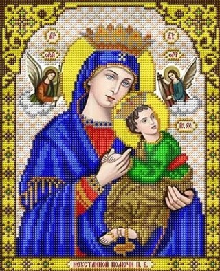 Рисунок на ткани «Богородица. Неустанной помощи»