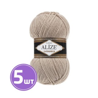 Пряжа ALIZE LanaGold (05), светло-песочный, 5 шт. по 100 г Пряжа ALIZE LanaGold (05), светло-песочный, 5 шт. по 100 г