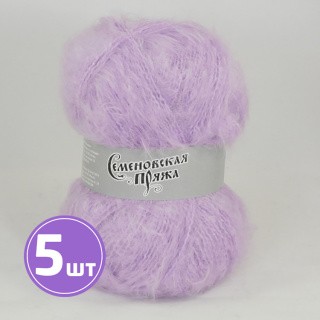 Пряжа Семеновская Mohair Goat (163617), сиреневые дали, 5 шт. по 100 г Пряжа Семеновская Mohair Goat (163617), сиреневые дали, 5 шт. по 100 г