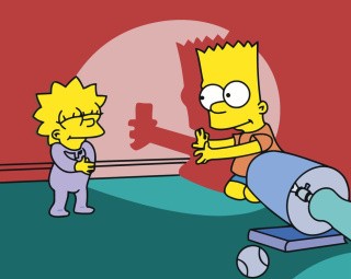 Картина по номерам «Simpsons Симпсоны: Барт и Мэгги»