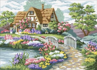 Алмазная вышивка «Загородный домик» Алмазная вышивка «Загородный домик»