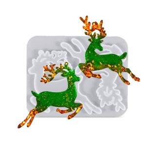 Силиконовый молд - Олени №2, 18x14см Силиконовый молд - Олени №2, 18x14см