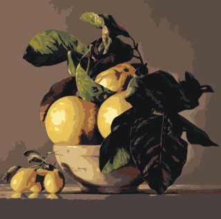 Картина по номерам «Лимоны»