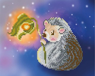 Алмазная вышивка «Ежик с фонариком» Алмазная вышивка «Ежик с фонариком»