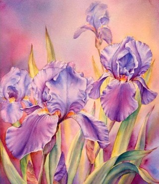 Алмазная вышивка «Ирисы на закате» Алмазная вышивка «Ирисы на закате»