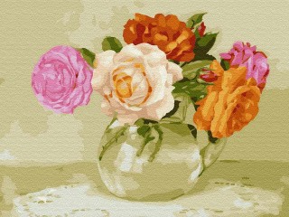 Картина по номерам «Бузин. Розочки» Картина по номерам «Бузин. Розочки»