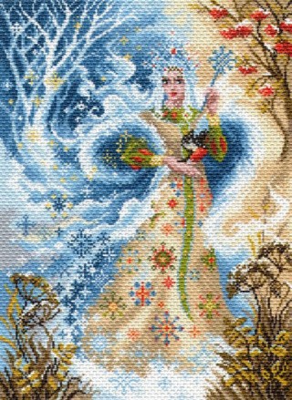 Рисунок на ткани «Волшебница зима»