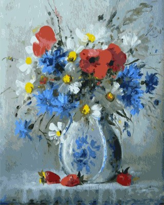 Картина по номерам «Букетик полевых цветов» Картина по номерам «Букетик полевых цветов»