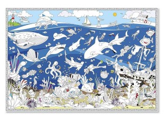 Карта-раскраска «Подводный мир»