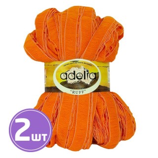 Пряжа Adelia RUFF (07), оранжевый, 2 шт. по 150 г