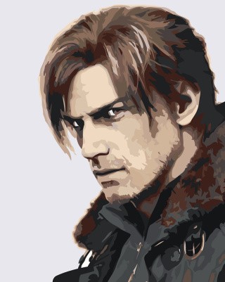Картина по номерам Resident Evil Леон Кеннеди Картина по номерам Resident Evil Леон Кеннеди
