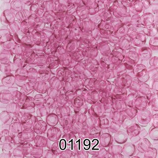 Бисер Чехия круглый 5 10/0, 2,3 мм, 500 г, цвет: 01192 фиолетово-розовый