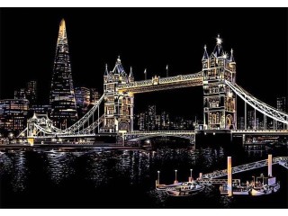 Скретч-картина «Tower Bridge» (цветная)