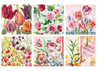 Салфетки бумажные «Время весны», 33x33 см, 6 шт., Love2art Салфетки бумажные «Время весны», 33x33 см, 6 шт., Love2art