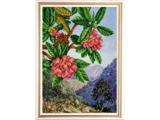 Рисунок на ткани «Экзотические цветы 1»