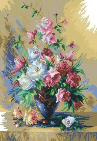 Алмазная вышивка «Букет роз» Алмазная вышивка «Букет роз»