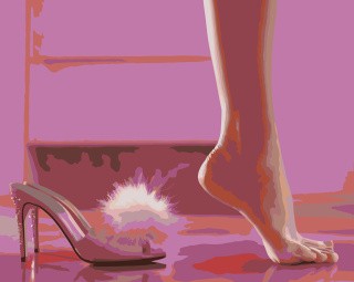 Картина по номерам «Барби: Изящная ножка»
